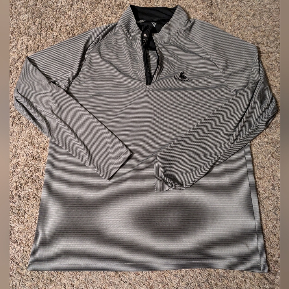 Men's Levelwear Lightweight Embroidered Gray Quarter-Zip